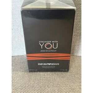 Emporio Armani Stronger With You Absolutely 3.4 oz Parfum Spray New Sealed Box